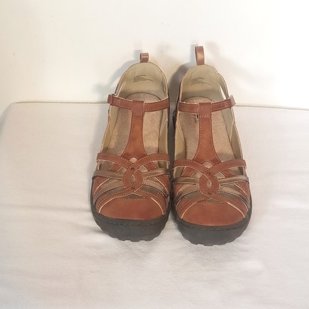 Jambu JBU Brown Mary Jane Flats